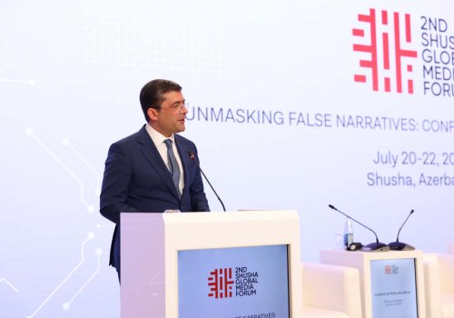 Yalan Melumatlarin Ifsasi: Dezinformasiyaya qarsi mubarize&quot; movzusunda kecirilen 2-ci Susa Qlobal Media Forumu basa catib
