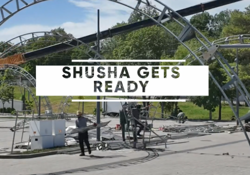 3-cu Susa Qlobal Media Forumunun hazirlanma prosesi zamani cekilmis kadrlar